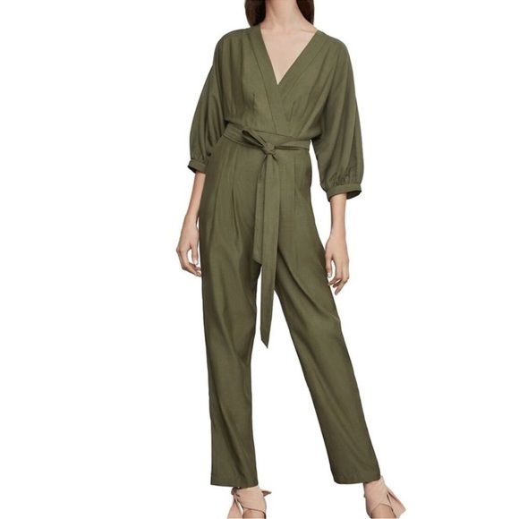 BCBGMAXAZRIA Olive Green Women's Jumpsuit - Picture 1 of 9